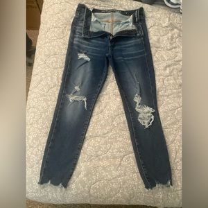 American Eagle women's highest waist jeggings crop. Size 12